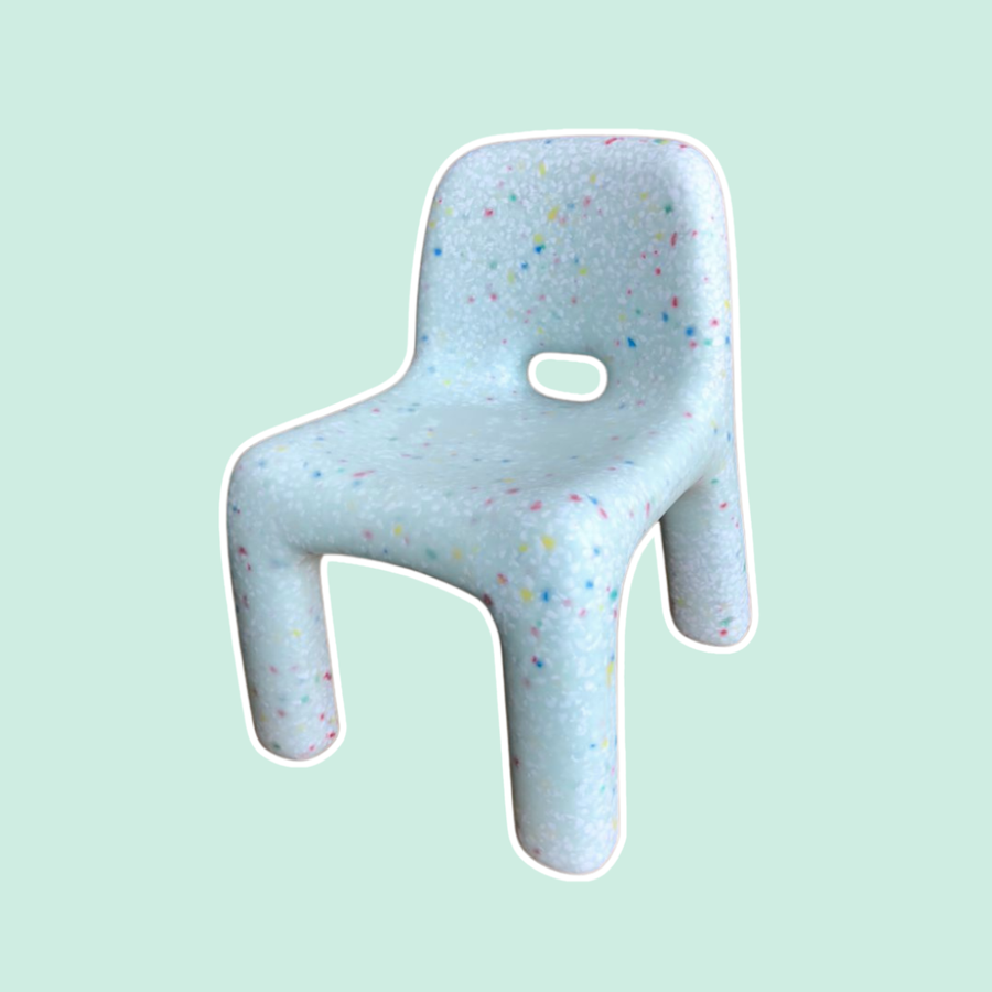 LIght blue Confetti Kids Chair Jellybean Interiors