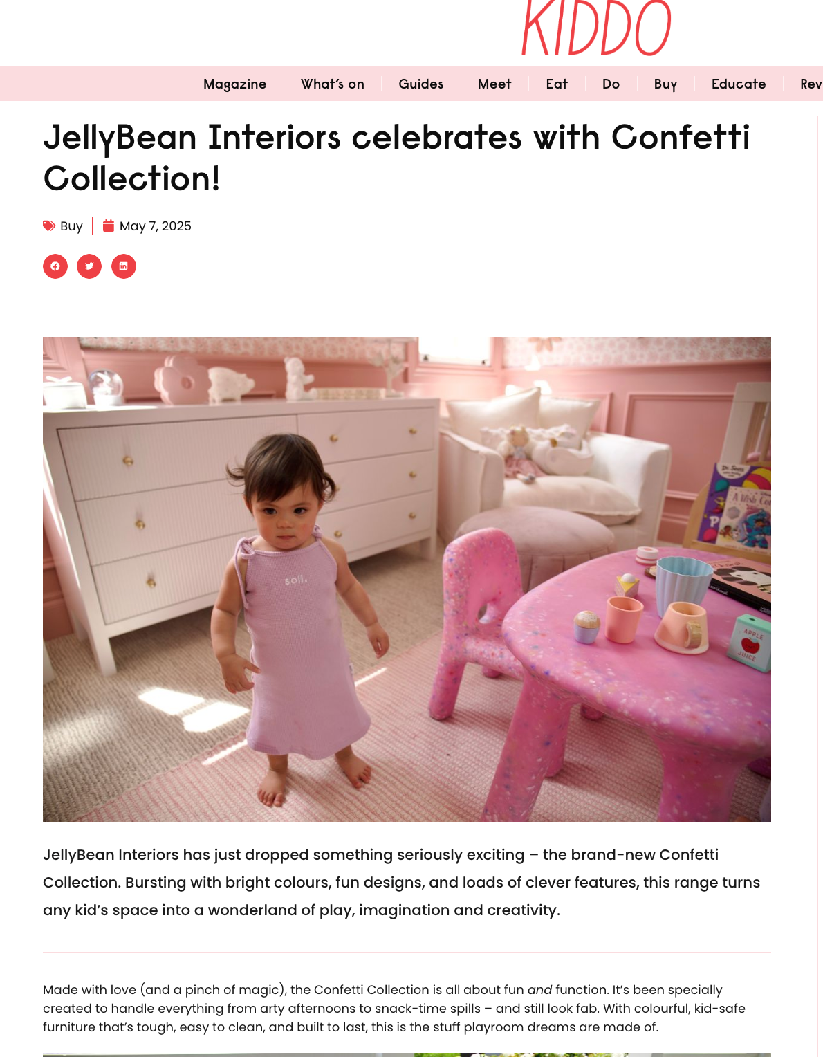 Kiddo Magazine Feature