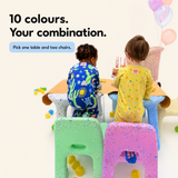 Juego de mesa y sillas infantiles Confetti