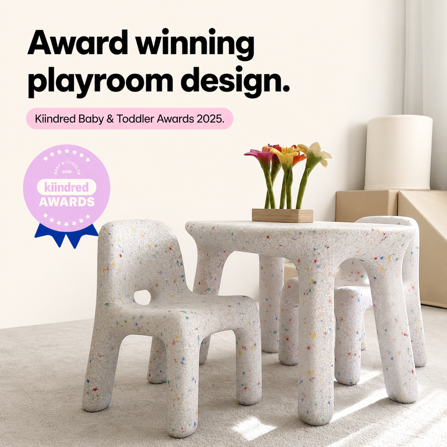 Juego de mesa y sillas infantiles Confetti