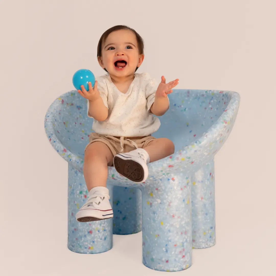 Blue Kids Bucket Chair Jellybean Interiors