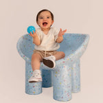 Blue Kids Bucket Chair Jellybean Interiors