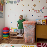 The Rollie Storage Bin | Orange Sherbet