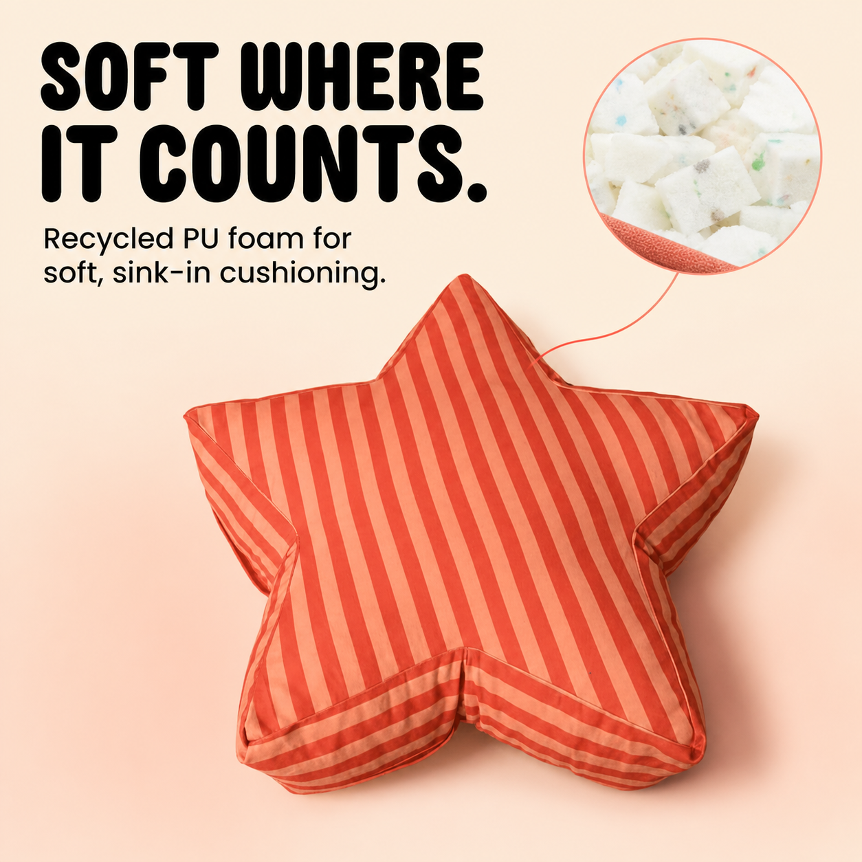 Chilli SuperStar Crash Pad with recycled PU foam detail