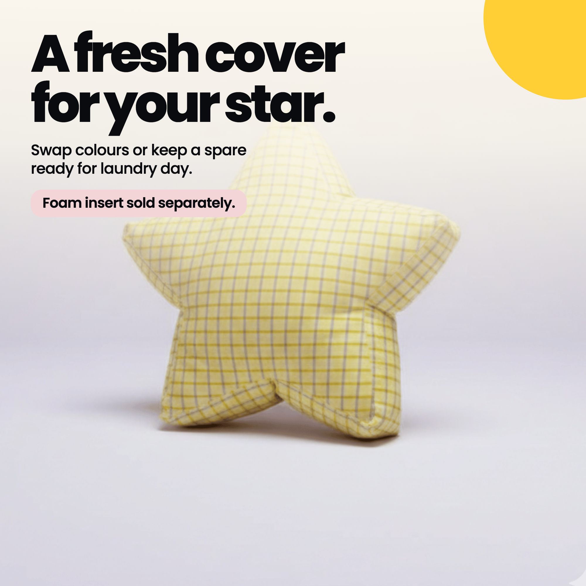 Fresh removable cover for a Medium SuperStar Crash Pad, with foam insert sold separately